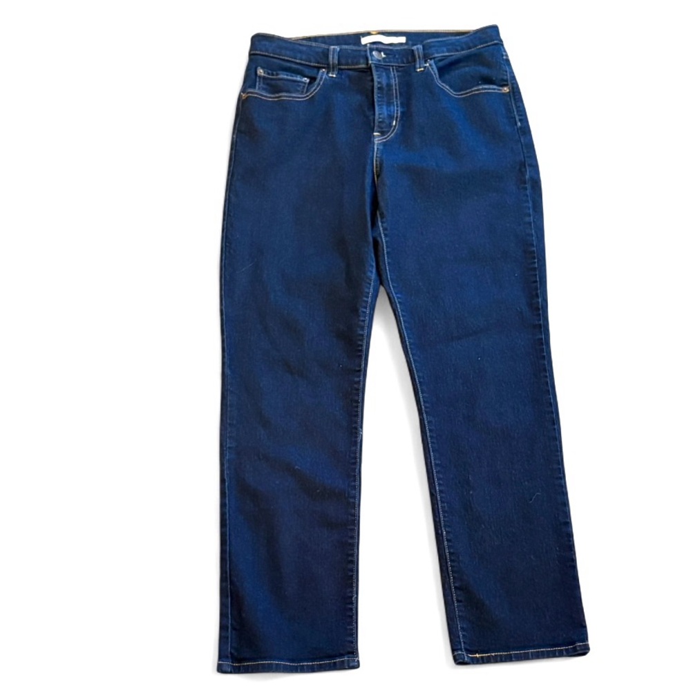 Levi's 724 High Rise Slim Straight Jeans Cast Shadows Dark Wash 31 - Picture 2 of 13
